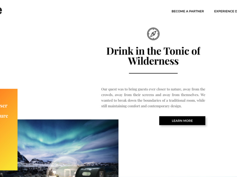 Dome Experience Awesome Website Design