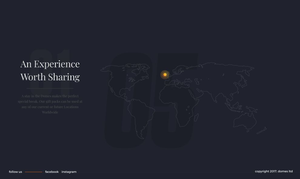 Dome Experience Clean Booking Page