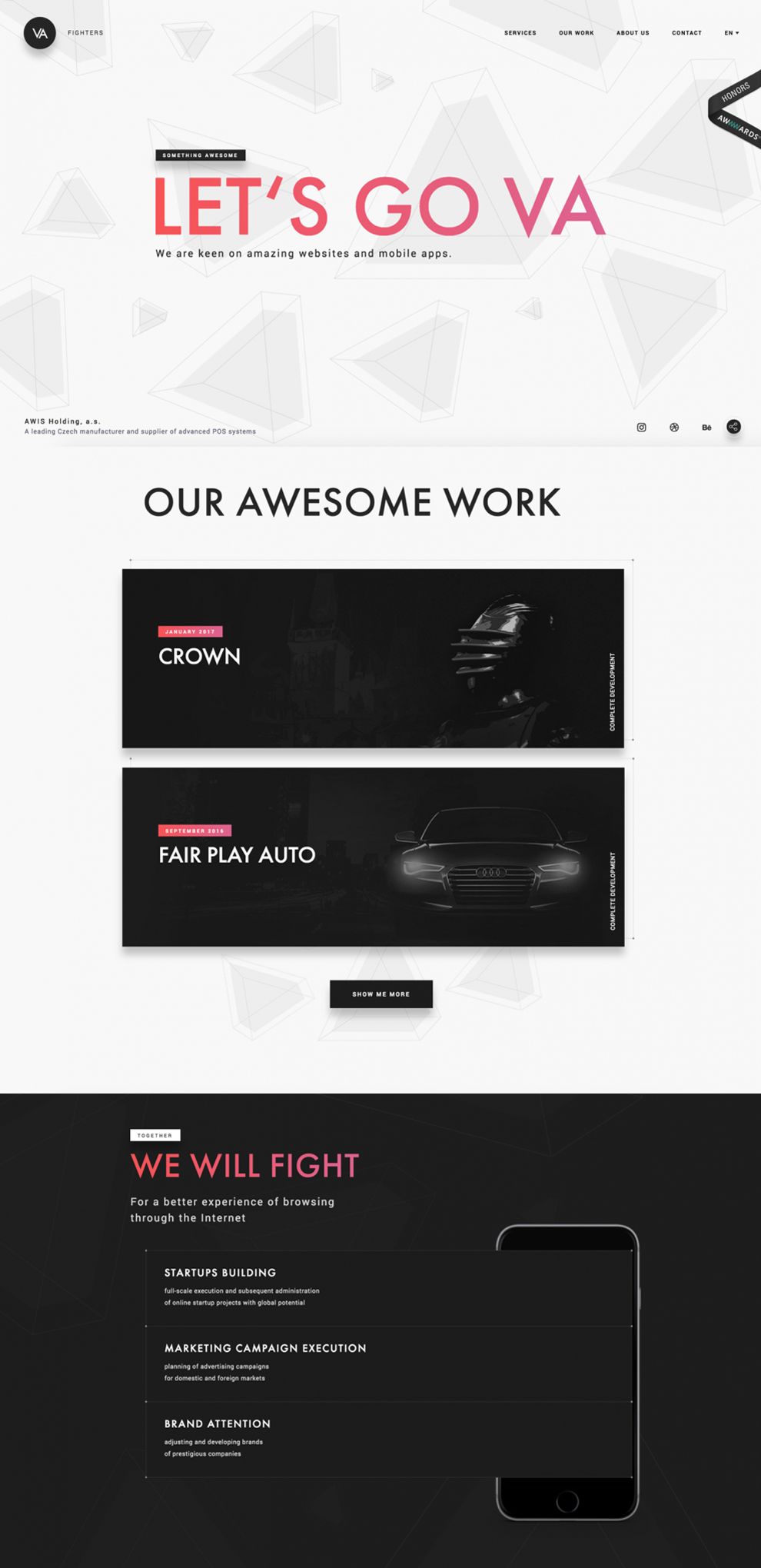 VA Fighters Minimal Homepage