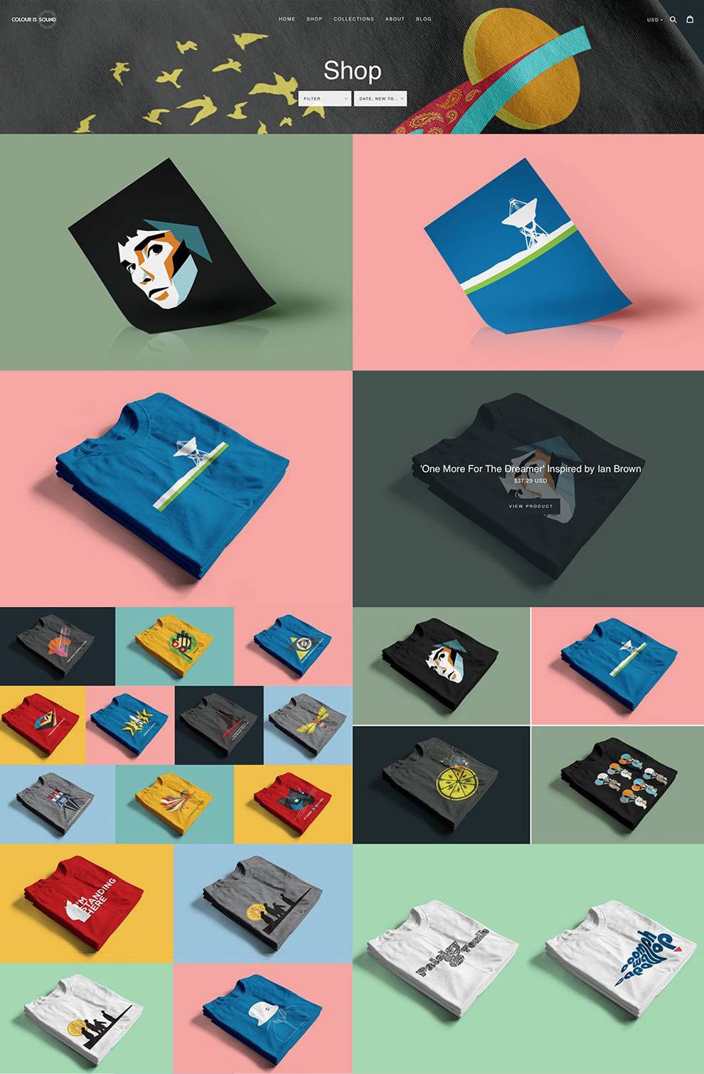 Color is Sound Colorful Product Page