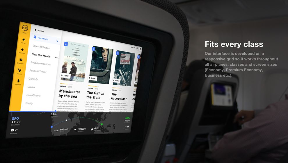 Lufthansa Infotainment Concept App Design