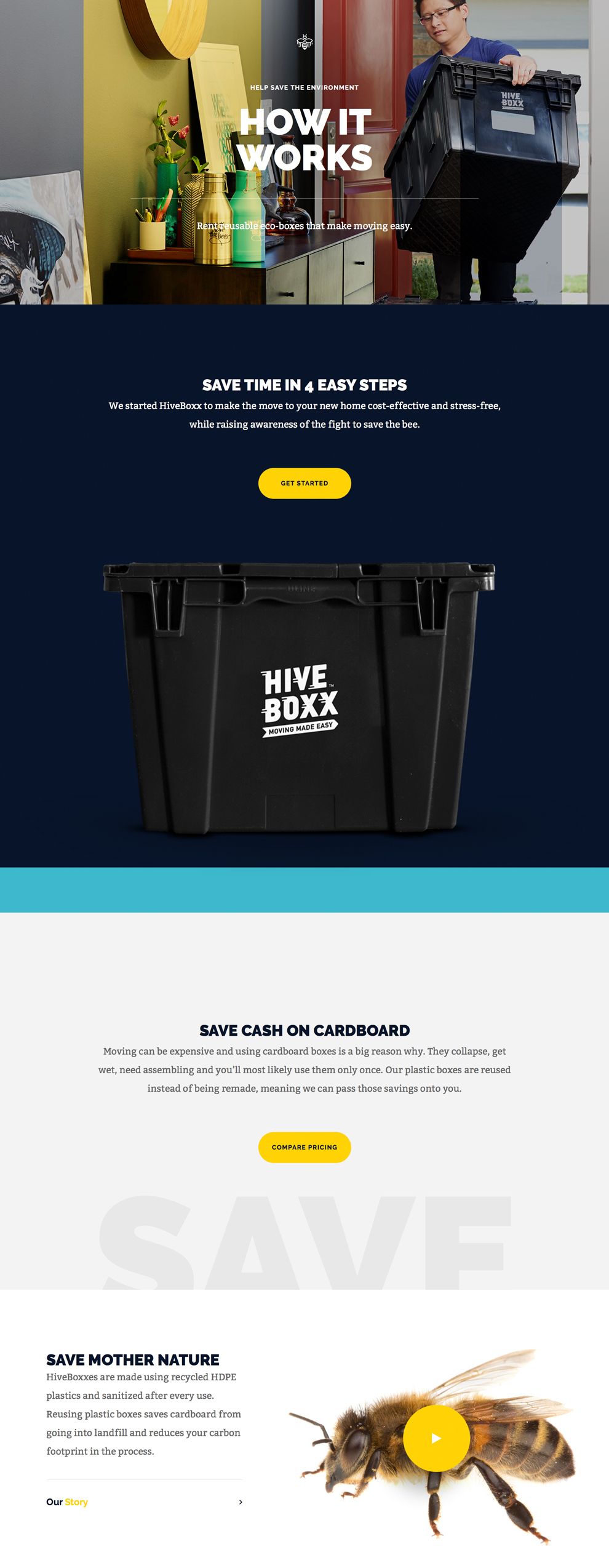 HiveBoxx Clean Website Design