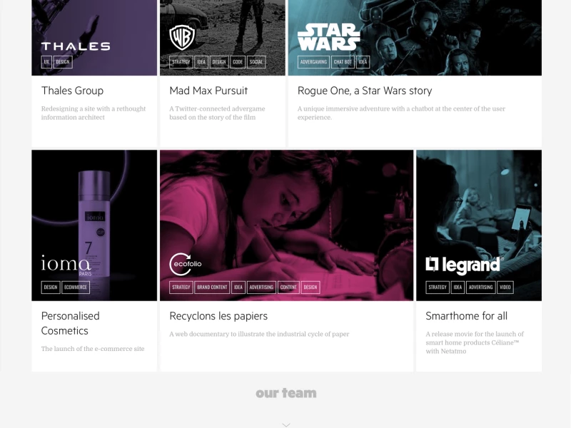 FCINQ Beautiful Website Design