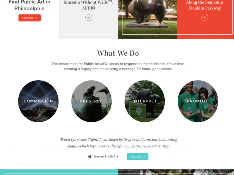 Association For Public Art Great Homepage