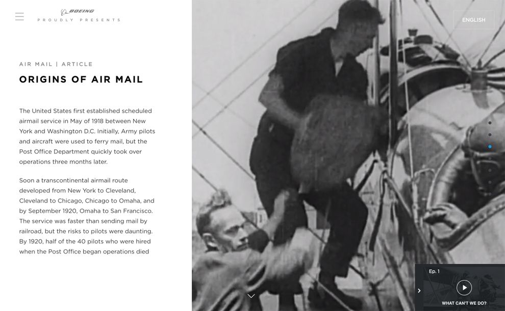 The Age of Aerospace Great Website Design