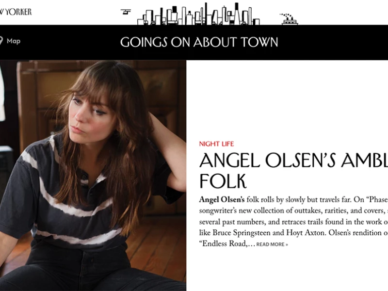 The New Yorker About Town Clean Website Design
