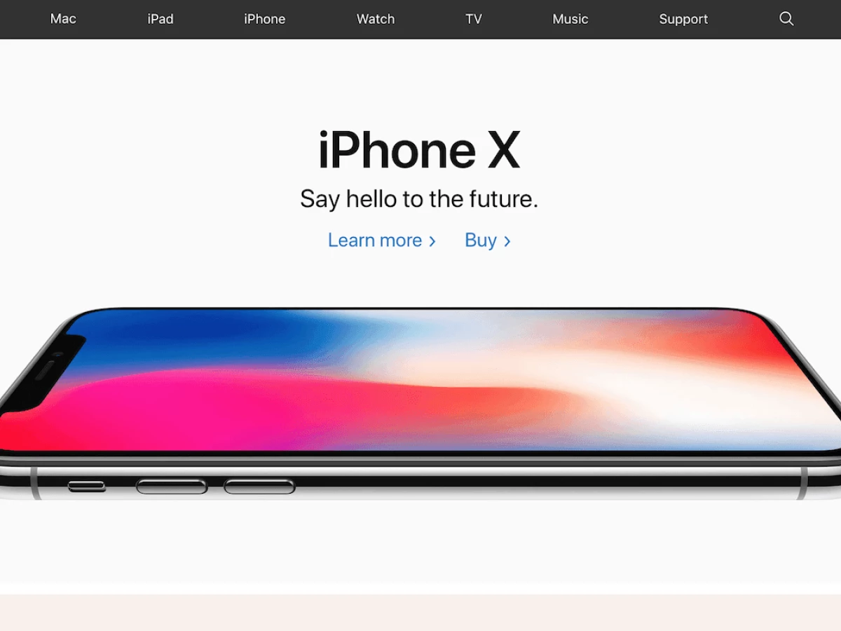 Apple Clean Homepage
