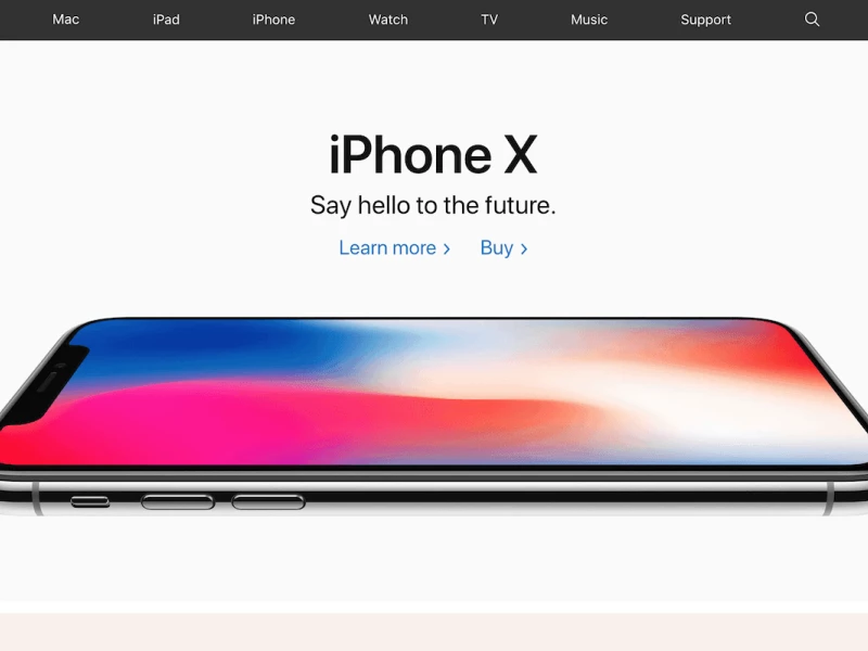 Apple Clean Website Design