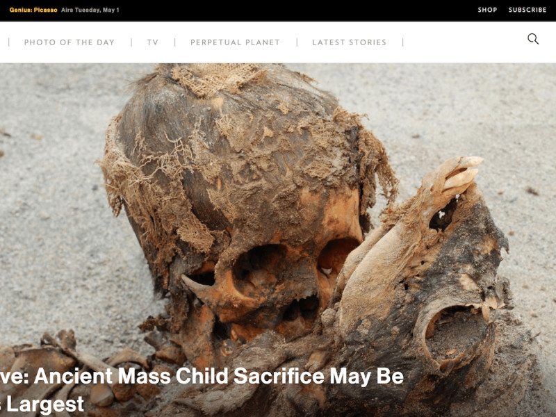 Nat Geo Homepage Website Design