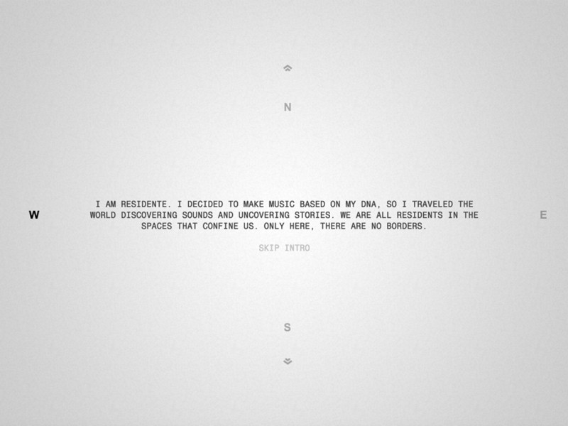 Residente Creative Homepage