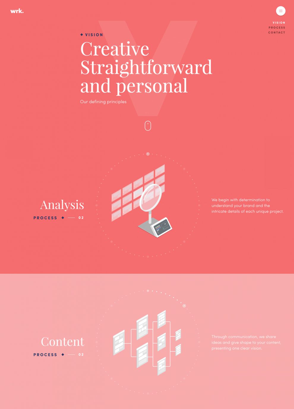 WRK Colorful Website Design