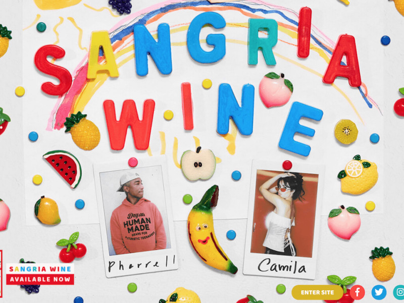 Pharrell Williams Colorful Homepage