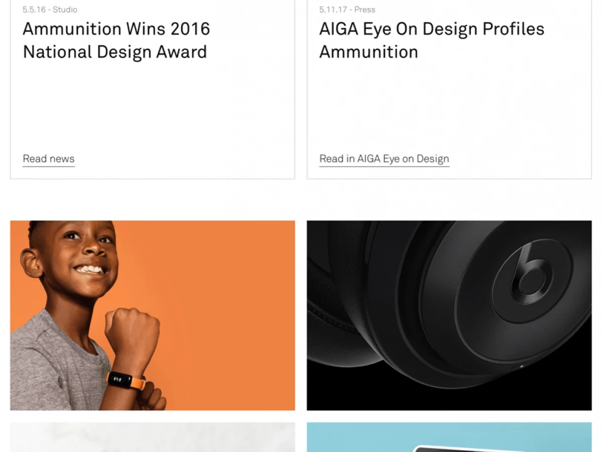 Ammunitiongroup Clean Website Design