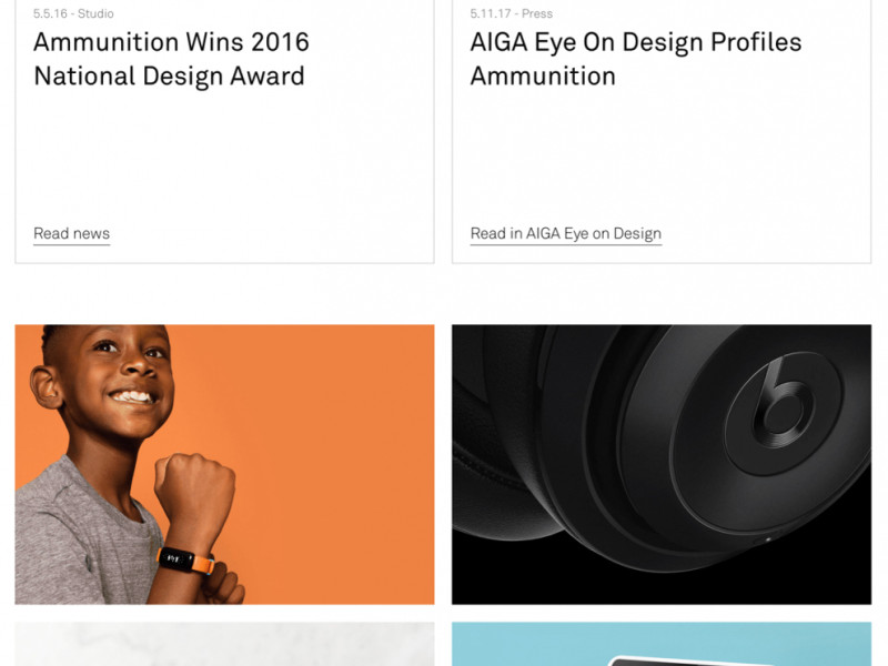 Ammunitiongroup Clean Website Design