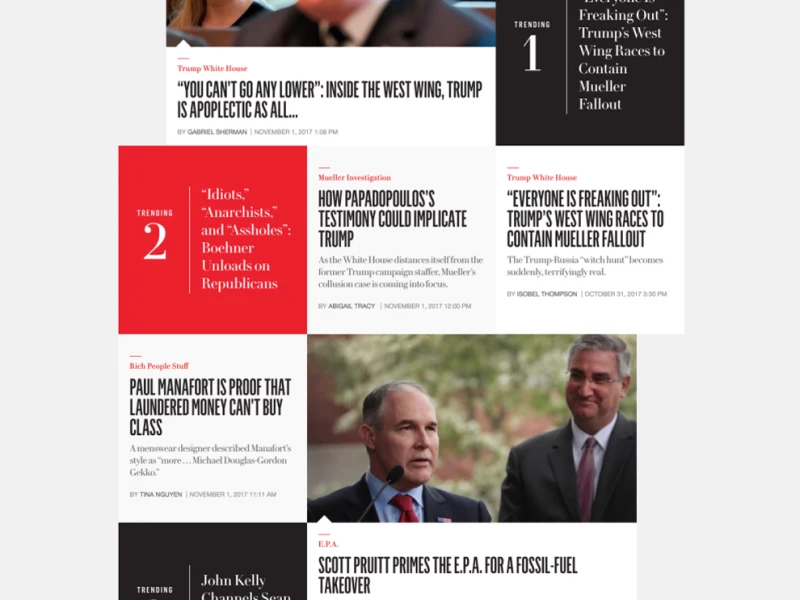 VanityFair Hive Clean Website Design