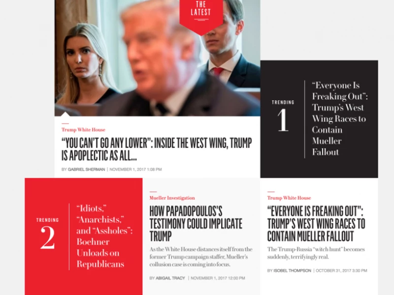 VanityFair Hive Clean Website Design