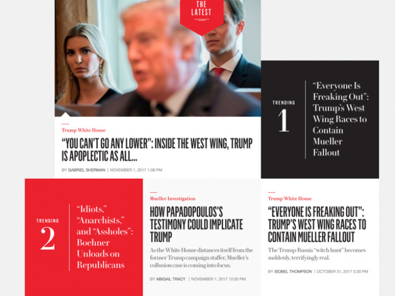 VanityFair Hive Clean Website Design