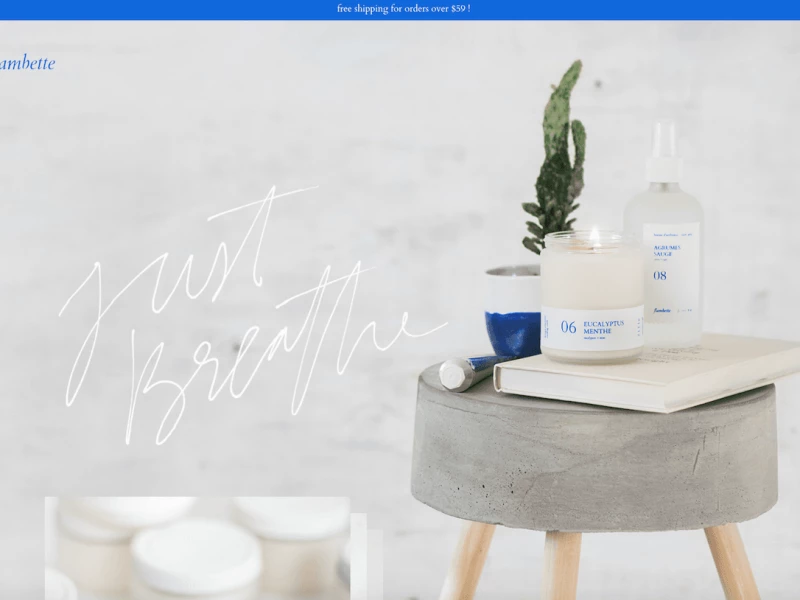 Flambette Clean Website Design