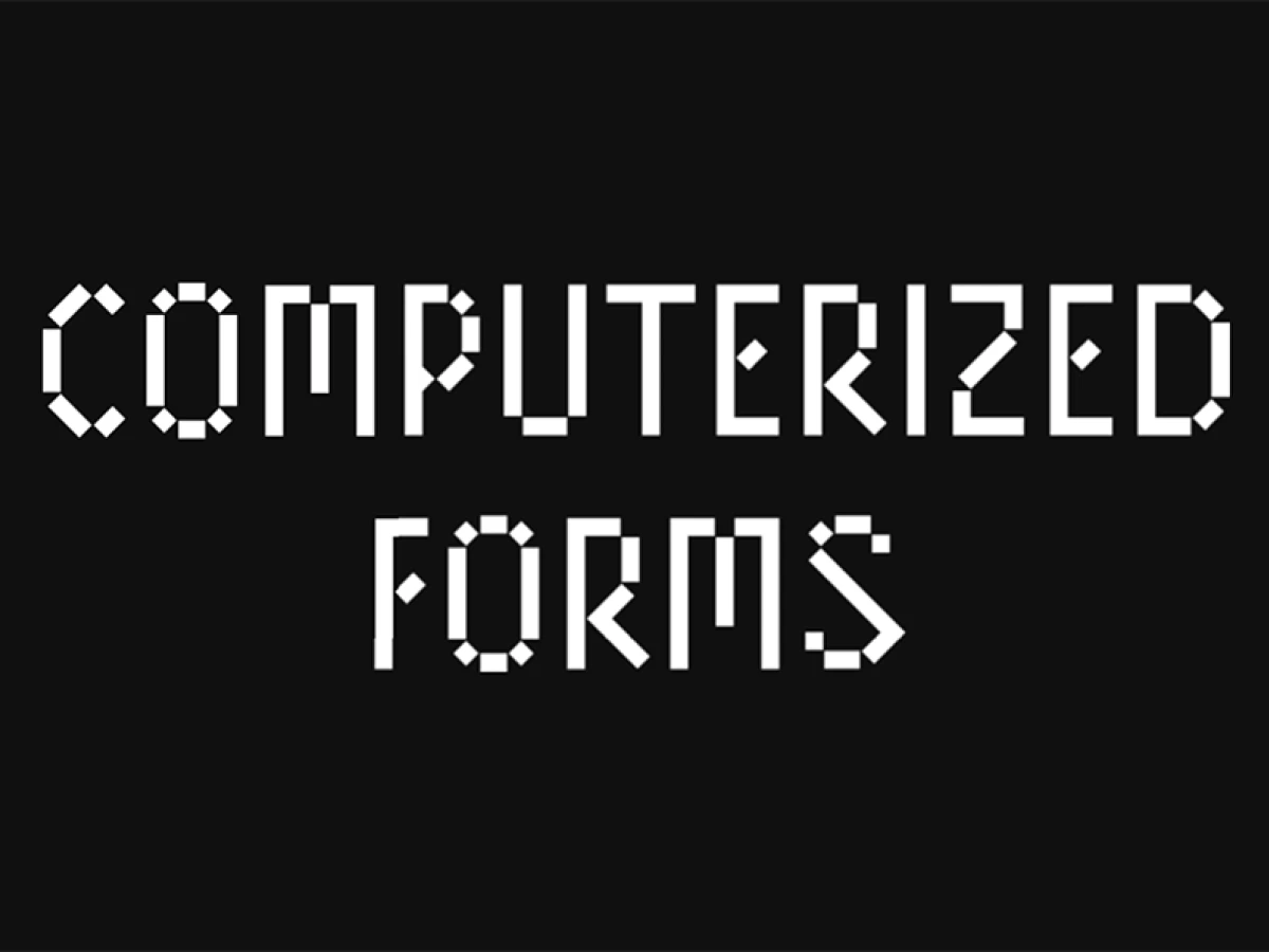 Computerized Forms Minimal Homepage