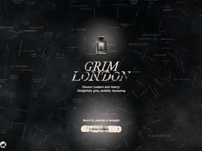Grim London Creative Homepage