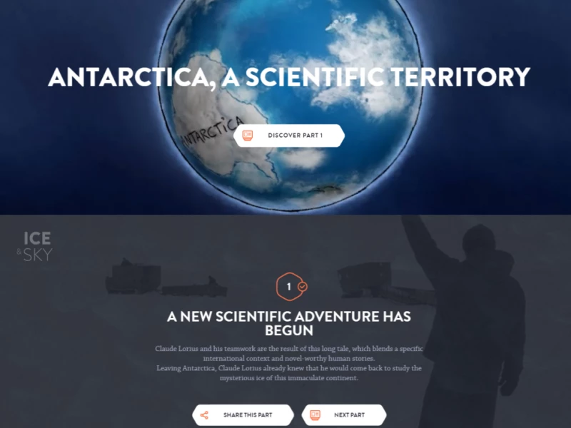 Ice & Sky Amazing Website Design