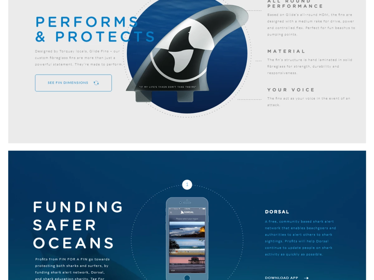 Fin For a Fin Top Website Design