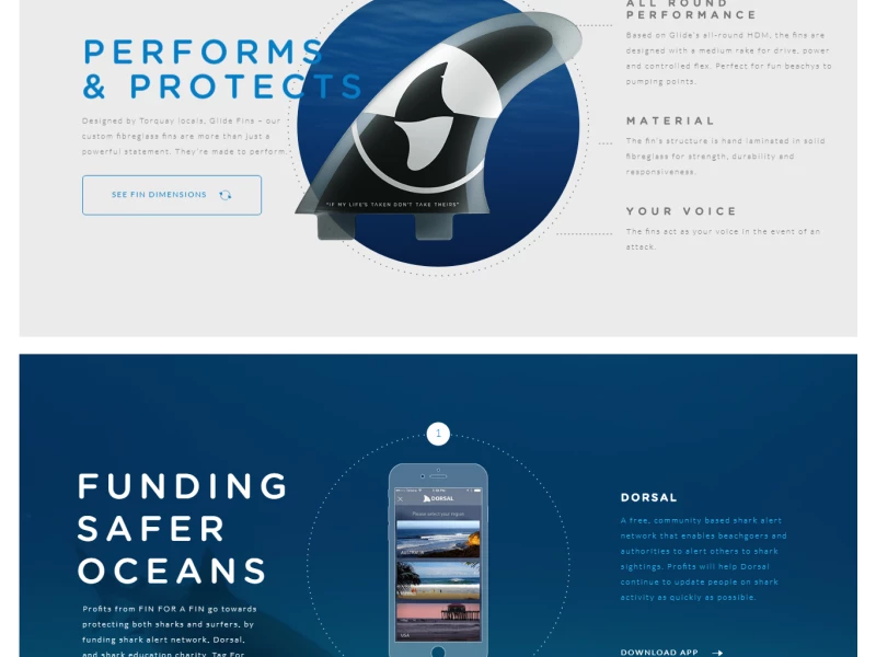 Fin For a Fin Top Website Design