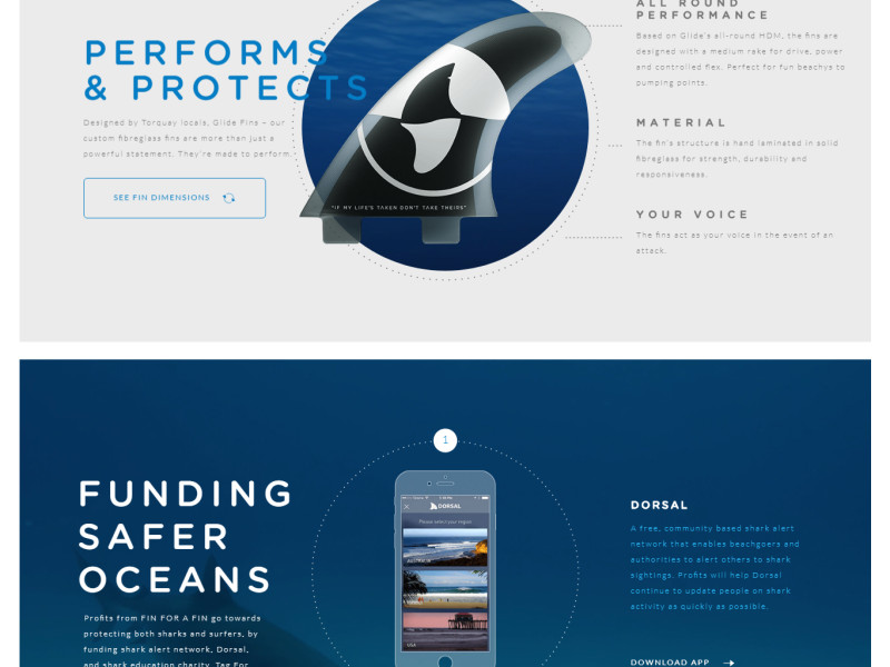 Fin For a Fin Top Website Design