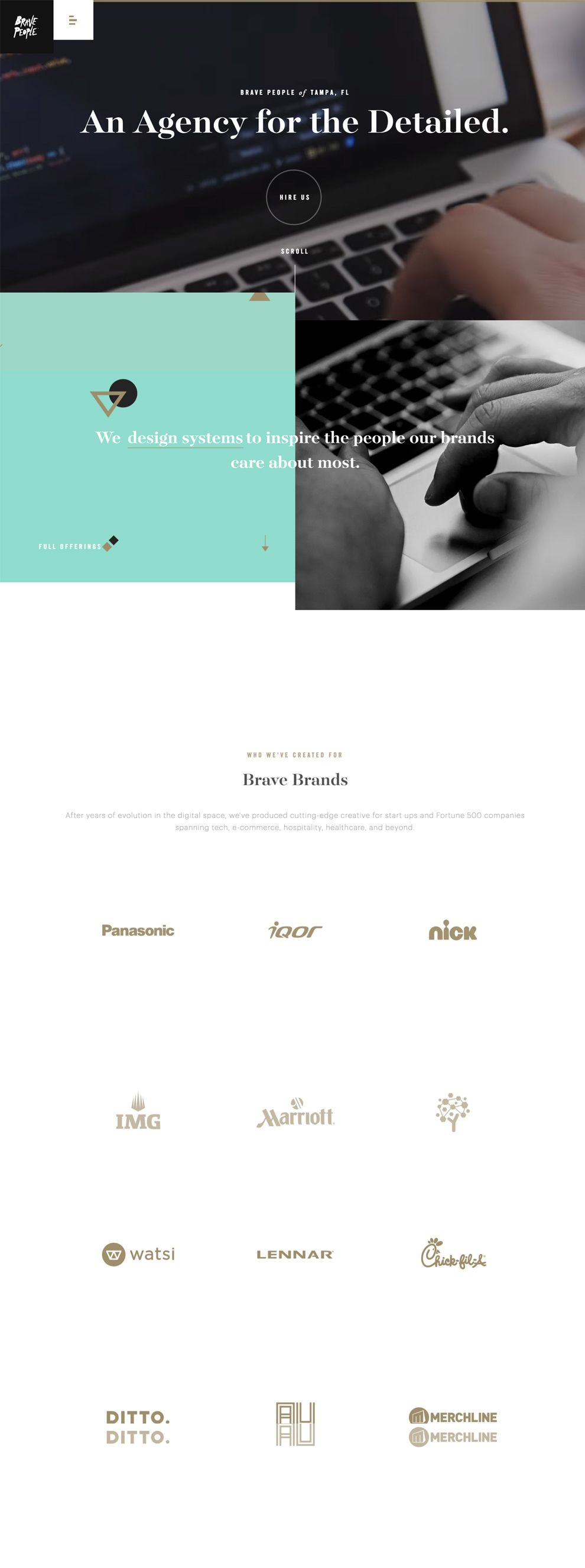 Brave People Elegant Homepage