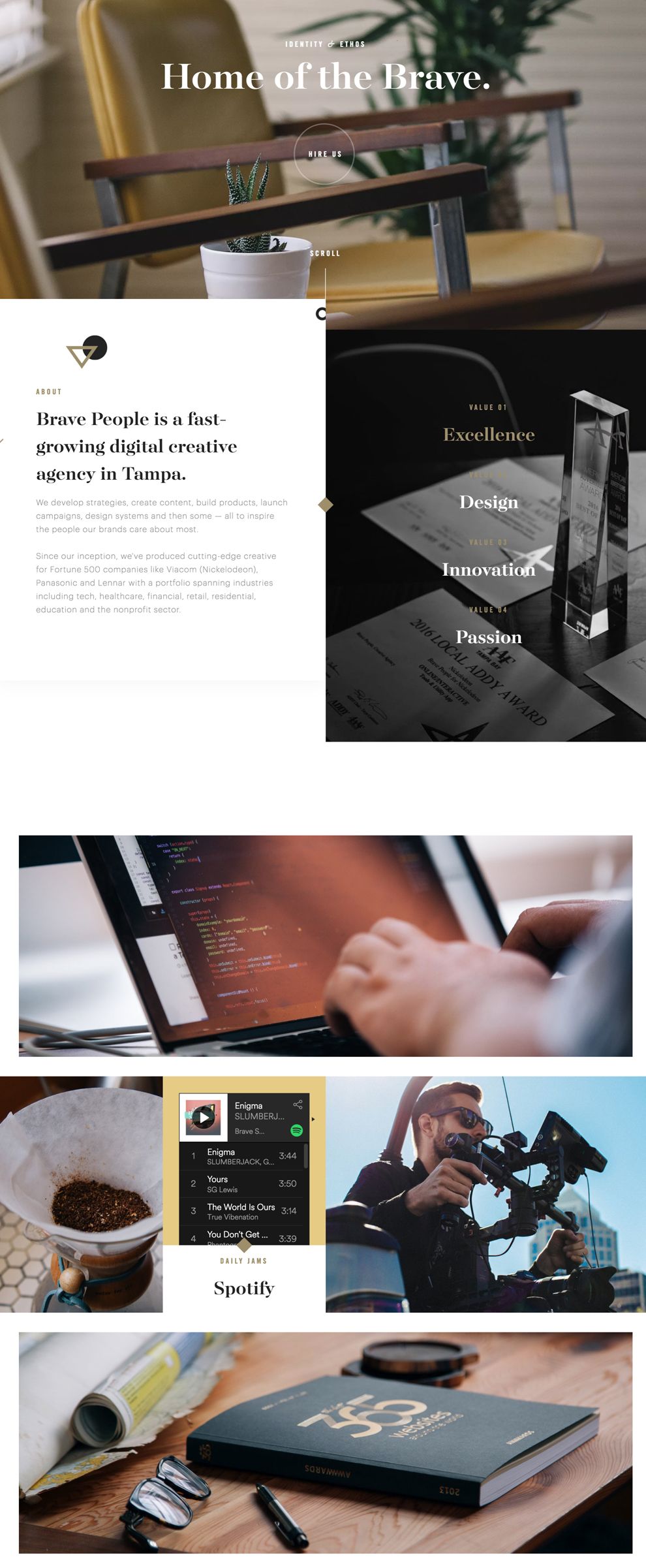 Brave People Elegant Website Design