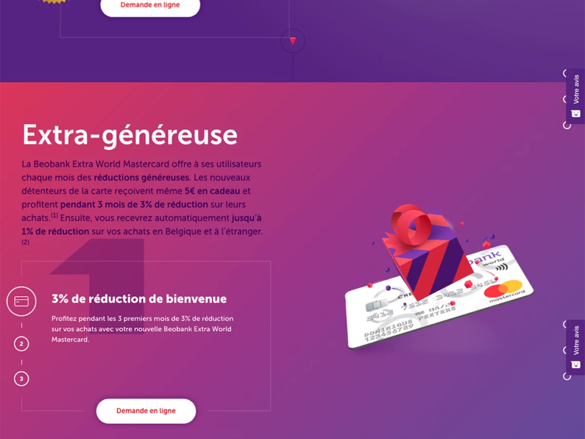 Beo Bank Colorful Homepage