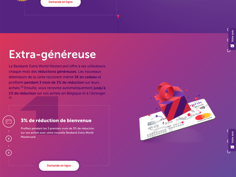 Beo Bank Colorful Homepage