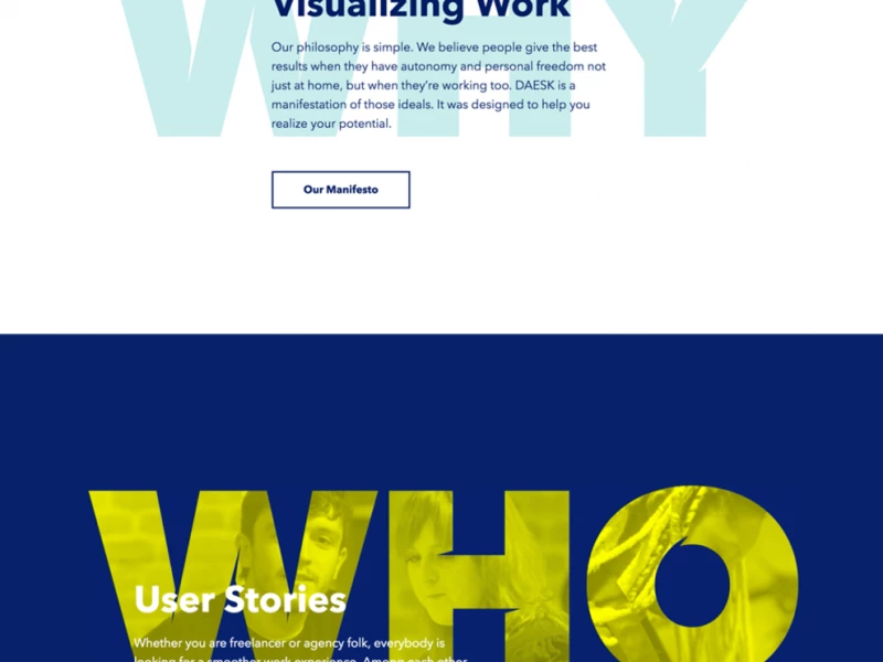 Daesk Colorful Website Design