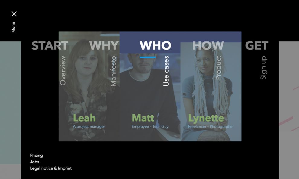 Daesk Dynamic Menu Design