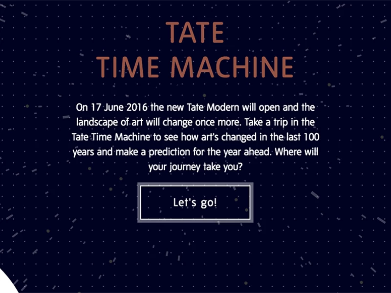 Tate Time Machine Elegant Website Design