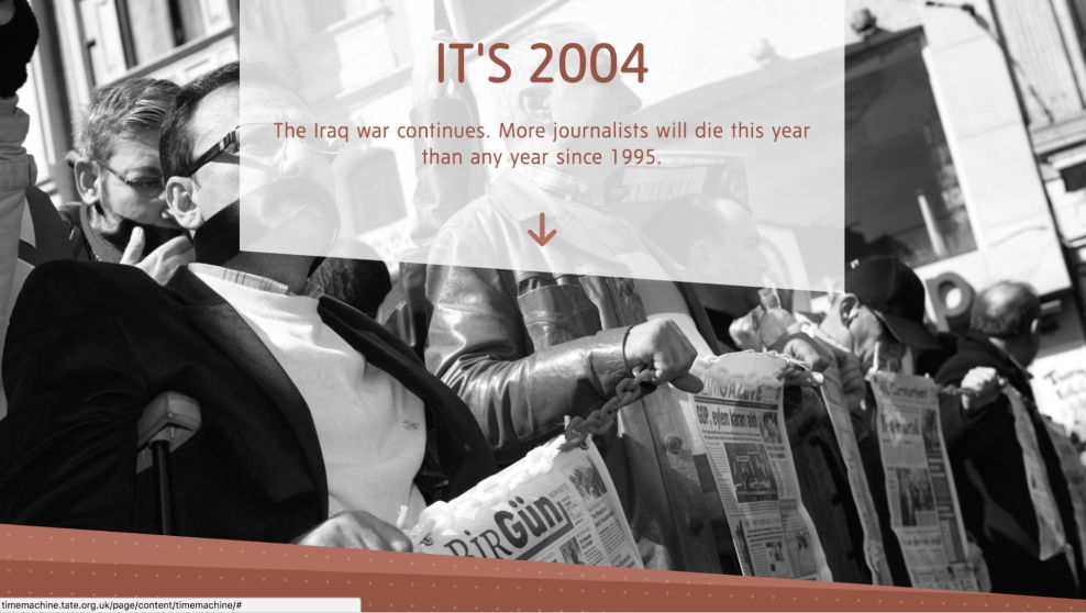 Tate Time Machine Elegant Website Design