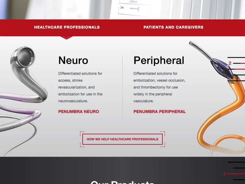 Penumbra Corporate Website Design