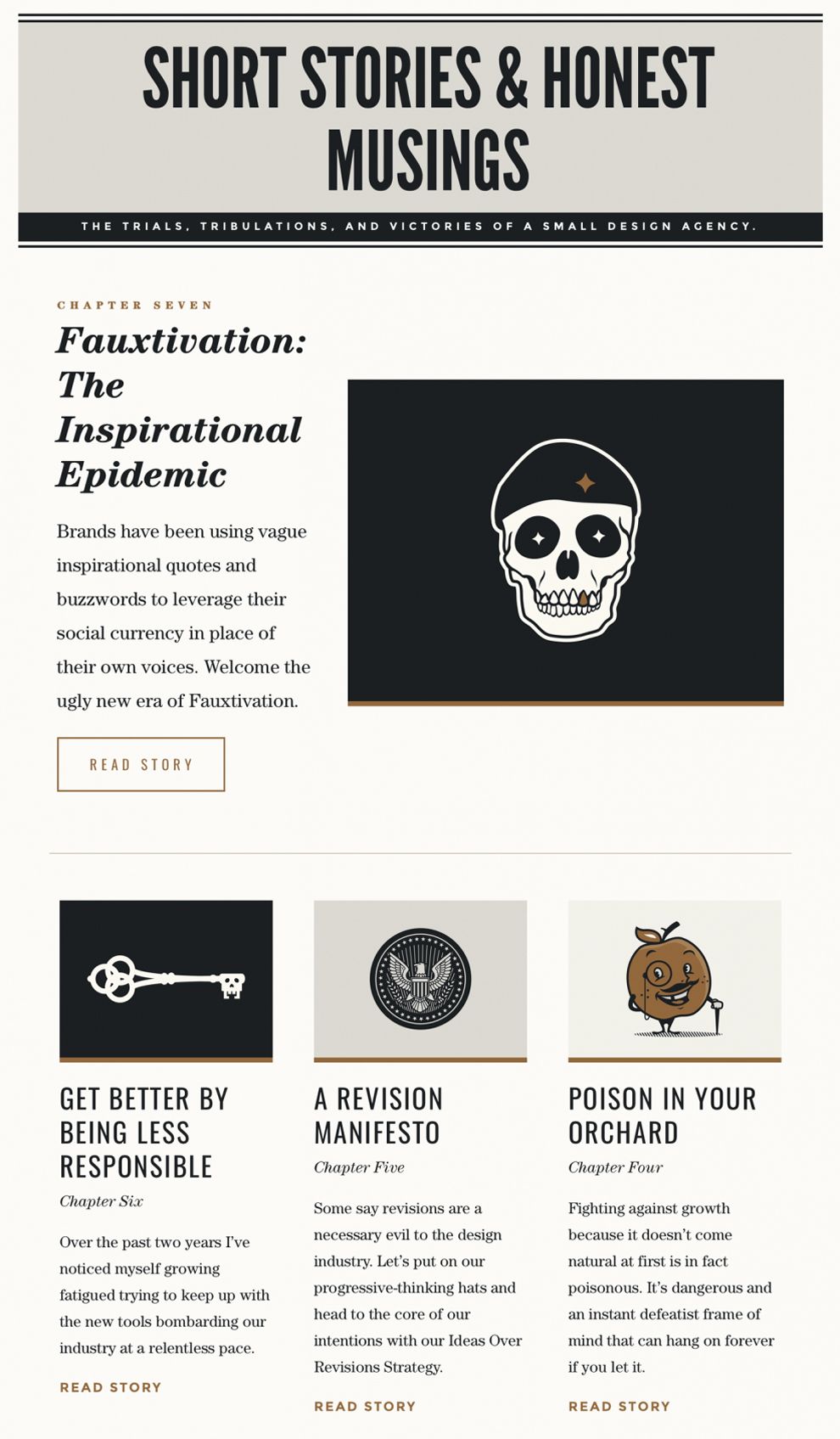 Forefathers Group Modern Vintage Website Design