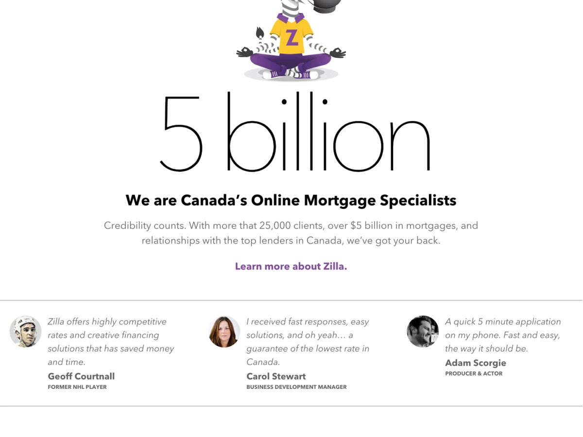 Zilla Mortgage Professional Website Design