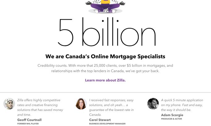 Zilla Mortgage Professional Website Design