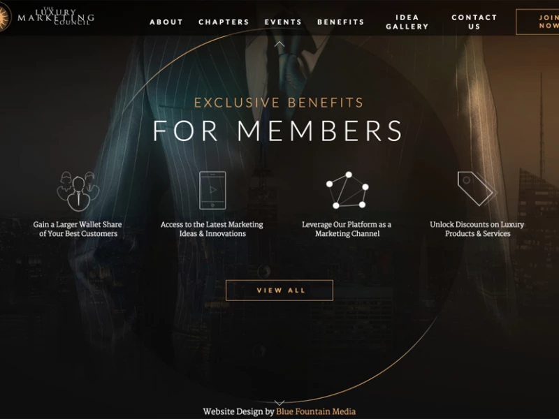 Luxury Marketing Council Elegant Website Design
