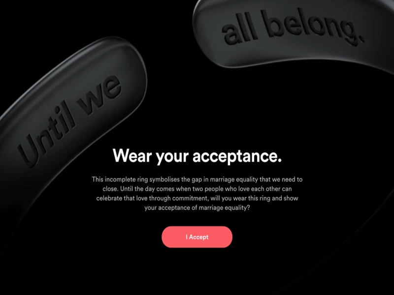 Until We All Belong Minimal Website Design