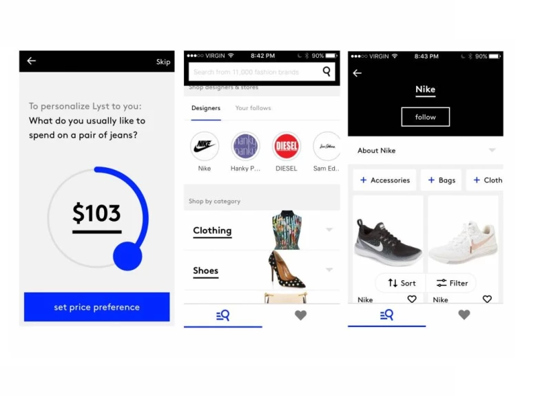 Lyst Simple App Design