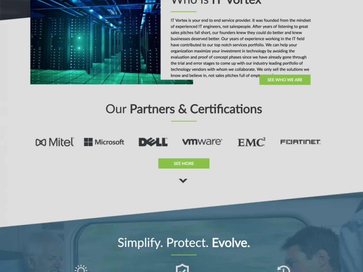 IT Vortex Corporate Homepage