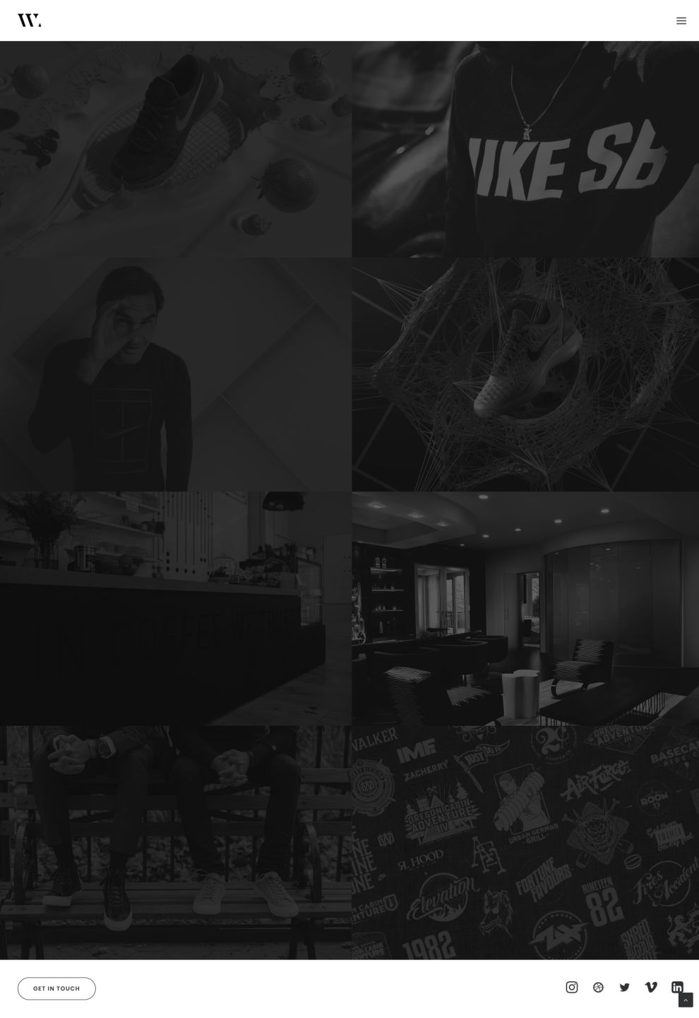 Derek Walker Minimal Homepage