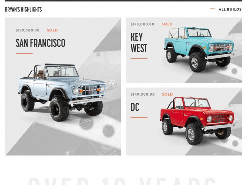 Classic Ford Broncos Clean Homepage