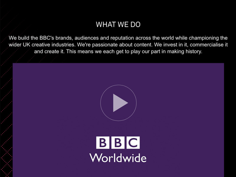 BBC Worldwide Awesome About Page