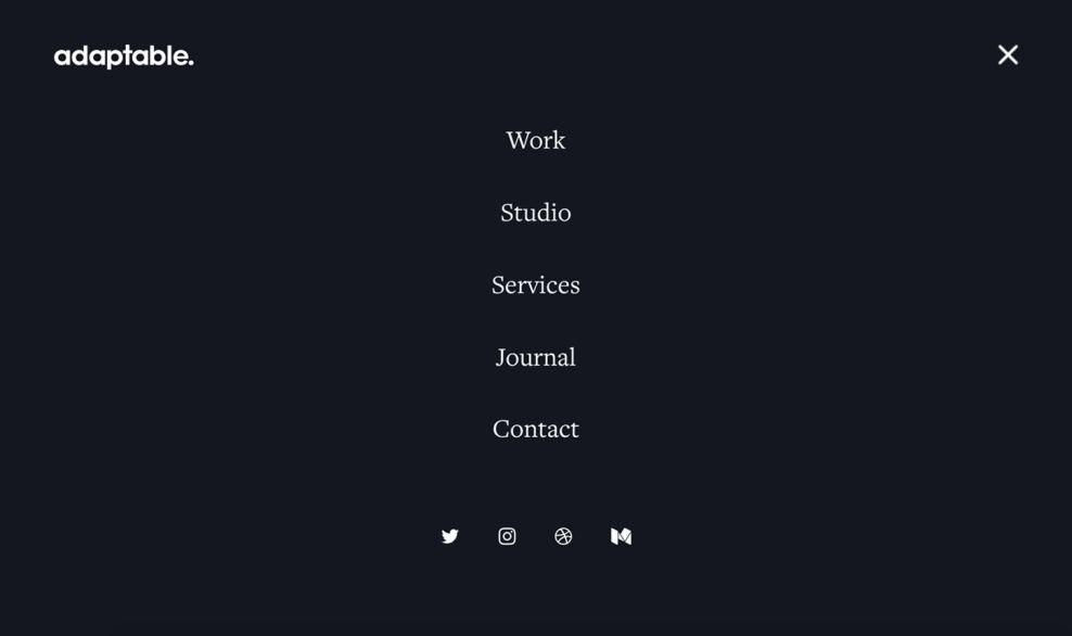 Adaptable Amazing Menu Design