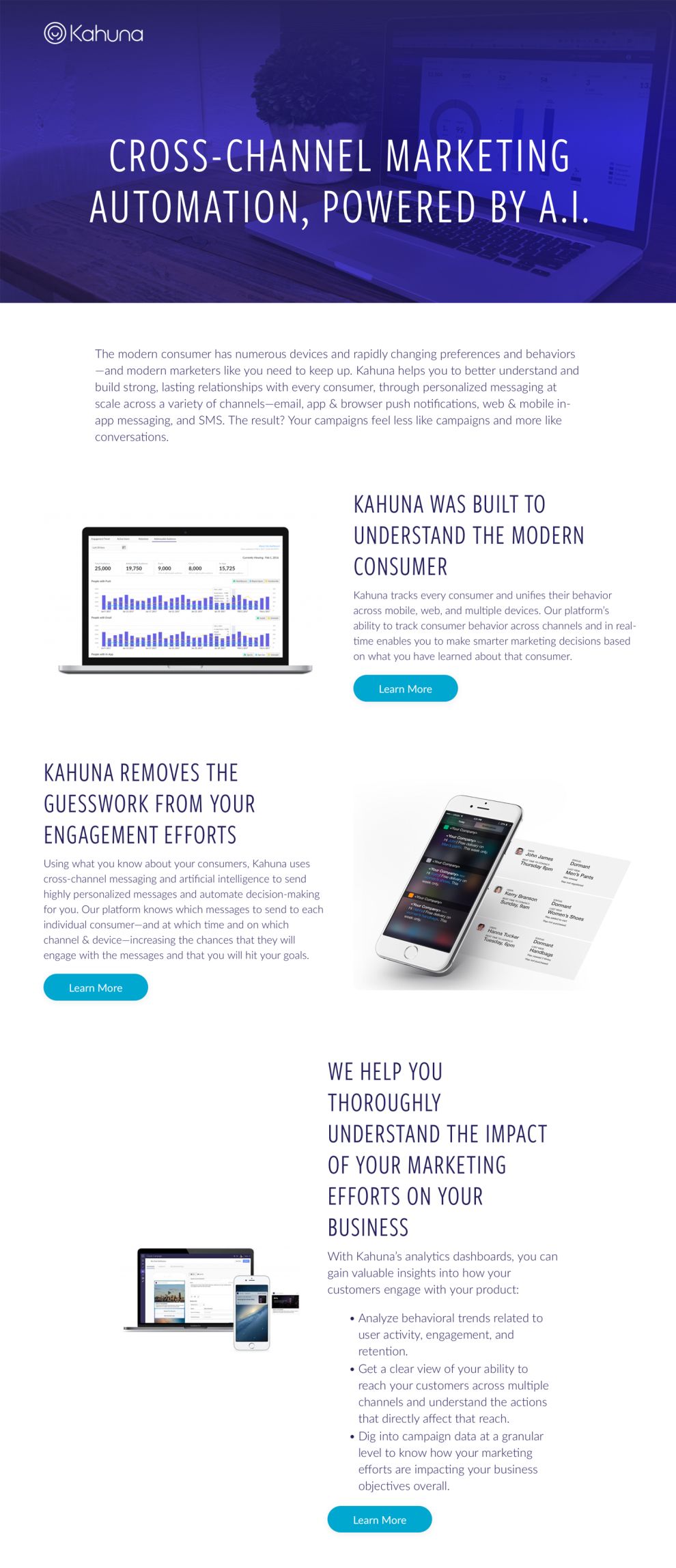 Kahuna Clean Website Design