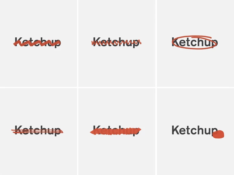 Ketchup Simple Logo Design